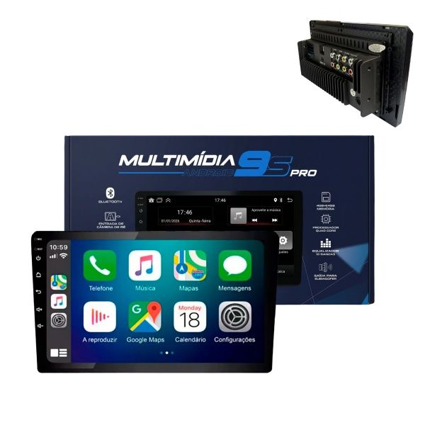 Multimídia Smart Universal 9" Android 15 ...