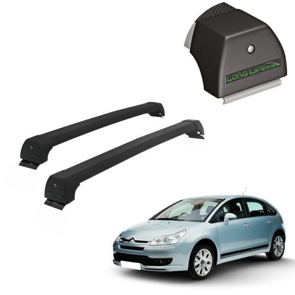 Rack de Alumínio Preto 45kg Citroen C4 Ha...
