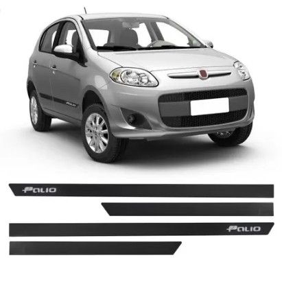 Friso Lateral Palio 12/ Preto Borracha C/...