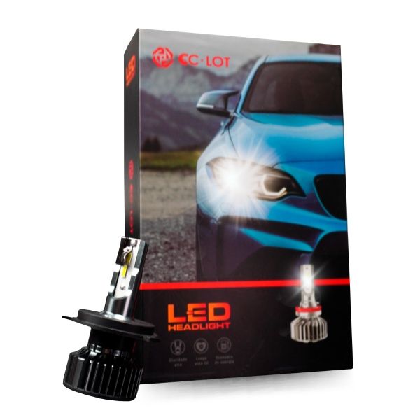 Lâmpada Led H4 CCLOT 6000K/5000L com Canc...