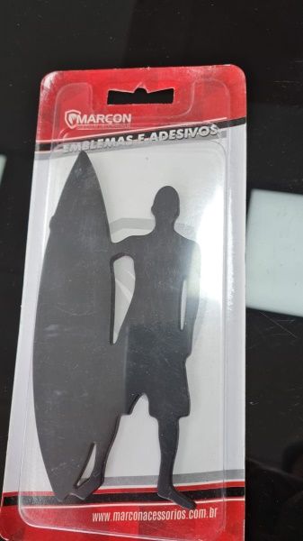 Adesivo Surfista - Cromado