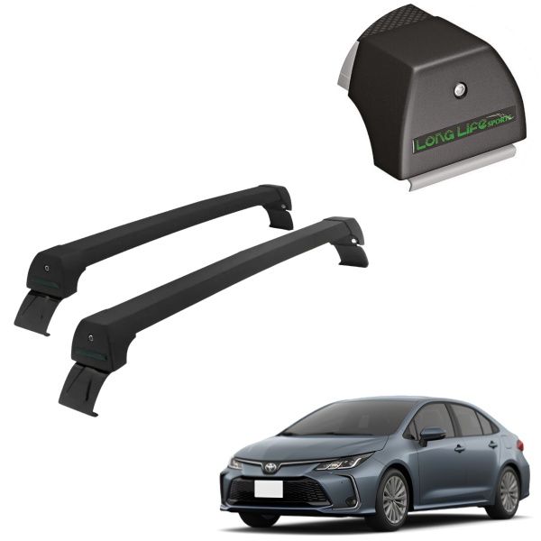 Rack de Alumínio Preto 45kg Corolla 2020 ...