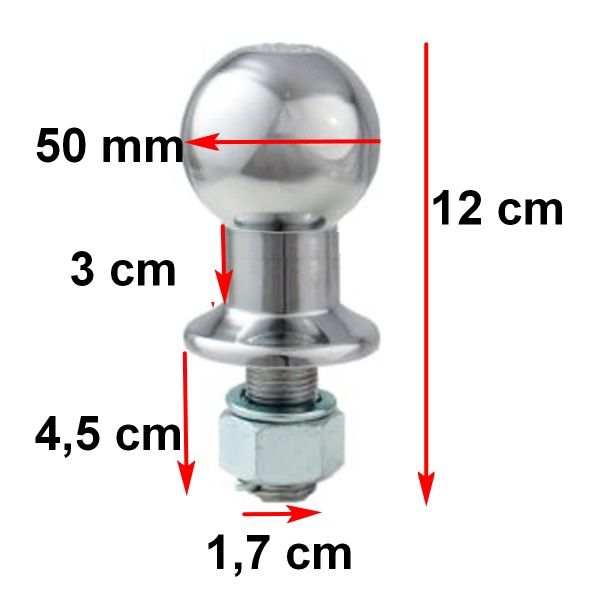Bola p/ Engate CROMO 0,50x120mm VIECELI