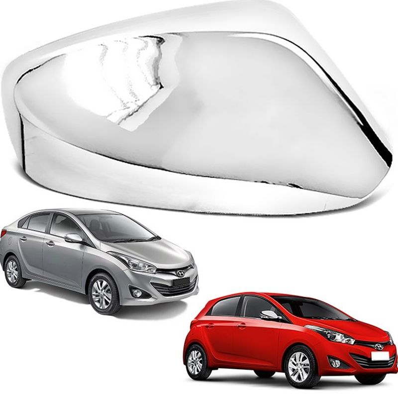 Capa Retrovisor Cromo LD- HB20*