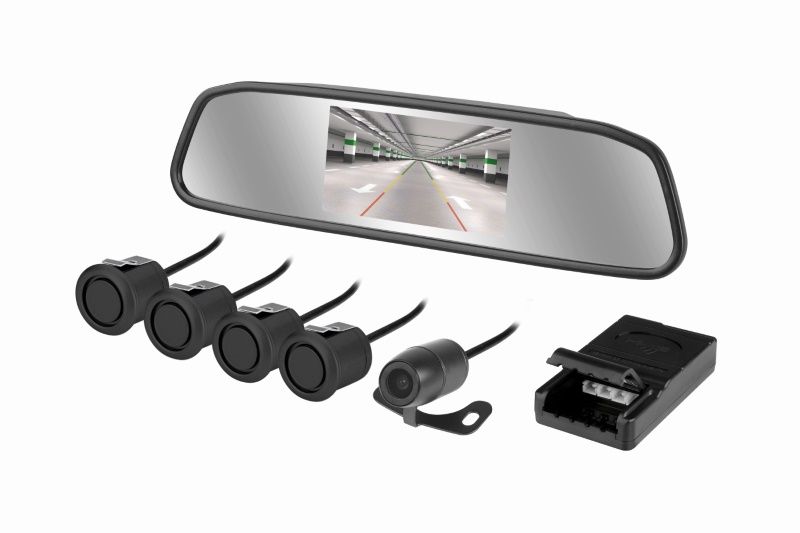 Retrovisor C/ Câmera 2x1 e Sensor Preto B...