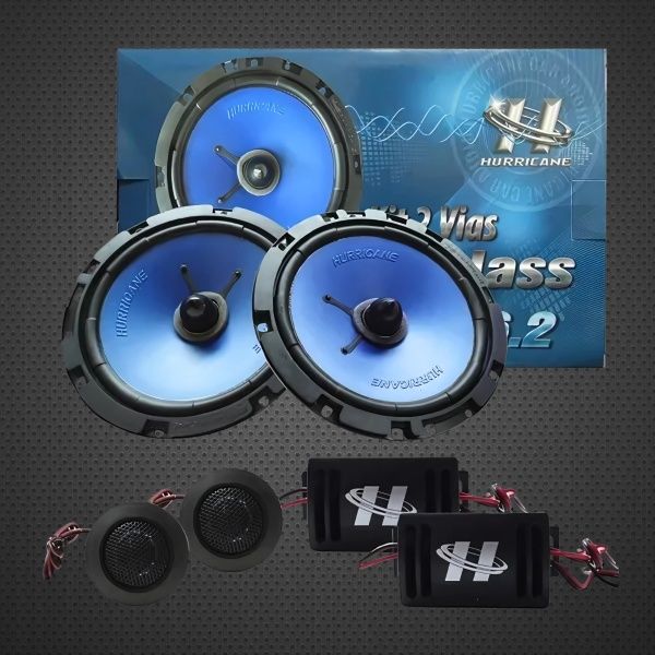 Kit Duas Vias 6.2" 260W 4 OHMS - Hurricane  Kit Duas Vias 6.2" 260W 4 OHMS - Hurricane