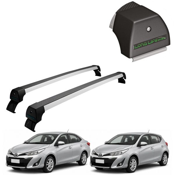 Rack de Alumínio Prata 45kg Yaris (X-WAY ...