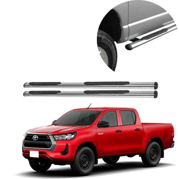 Estribo Oblongo Cromo Hilux Cabine Dupla ...