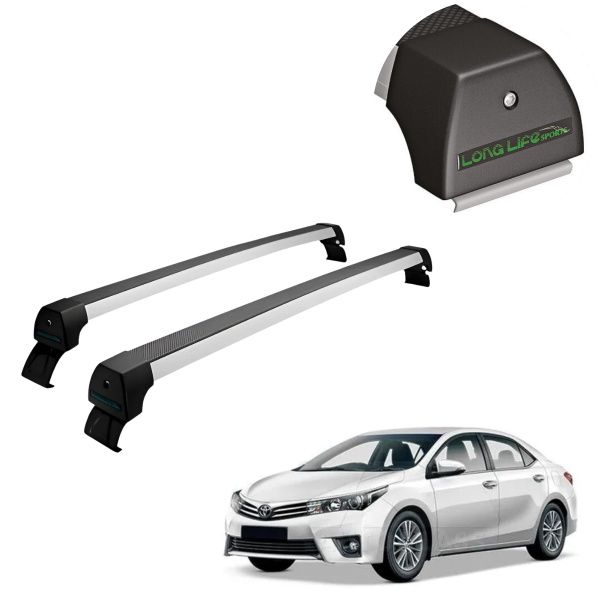 Rack de Alumínio Prata 45kg Corolla 2015 ...