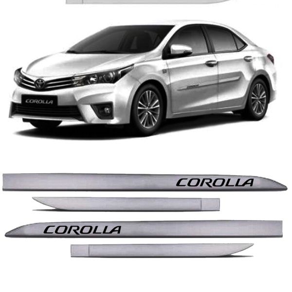 Friso Lateral Corolla 15/20 Prata Super N...