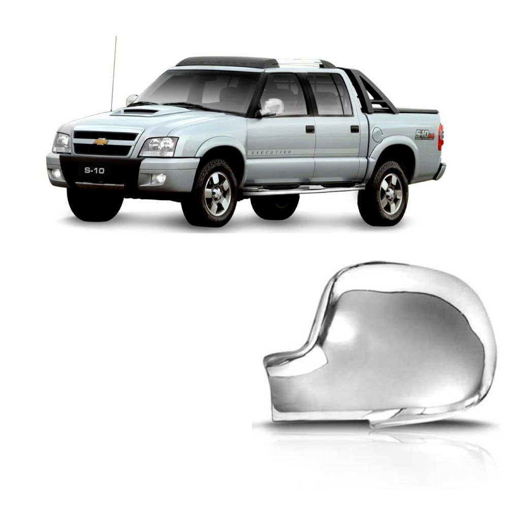 Capa Retrovisor Cromo S10 95/ Blazer/Silv...
