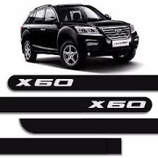 Friso Lateral Preto Escrita Cromo - X60*