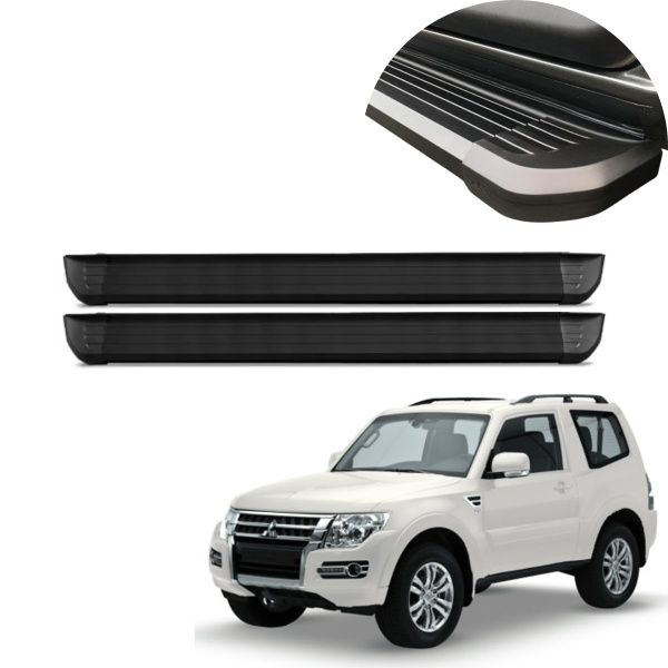 Estribo Alumínio Preto Pajero Full 3 Port...