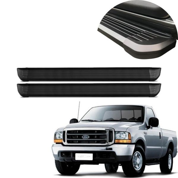 Estribo Alumínio Preto F250 Cabine Simple...