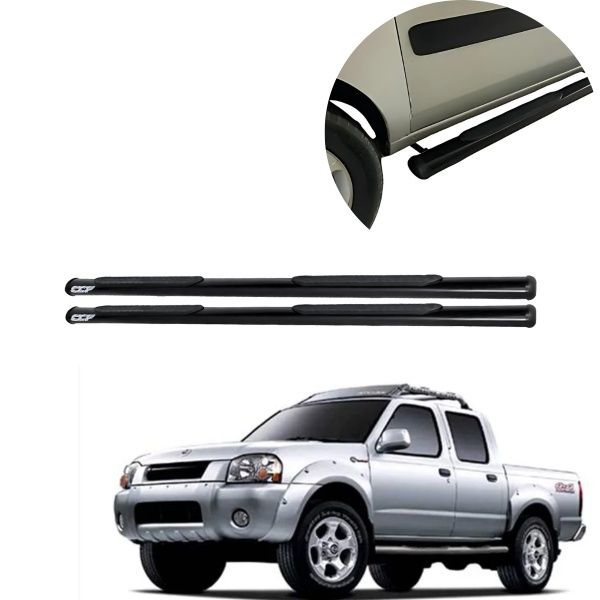 Estribo Oblongo Preto Frontier Cabine Dup...