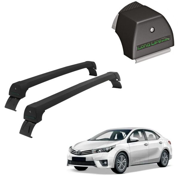Rack de Alumínio Preto 45kg Corolla 2015 ...