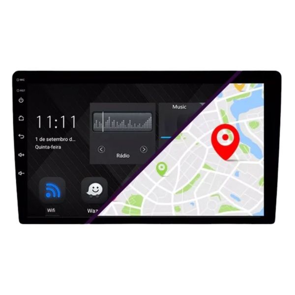 Central Multimídia Universal 9" Android 2...