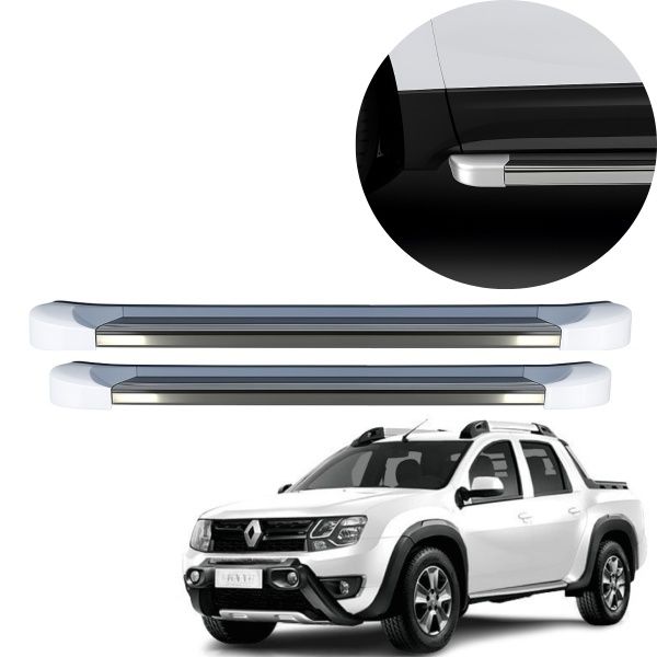 Estribo EVO Oroch 2015 até 2022 Branco Gl...