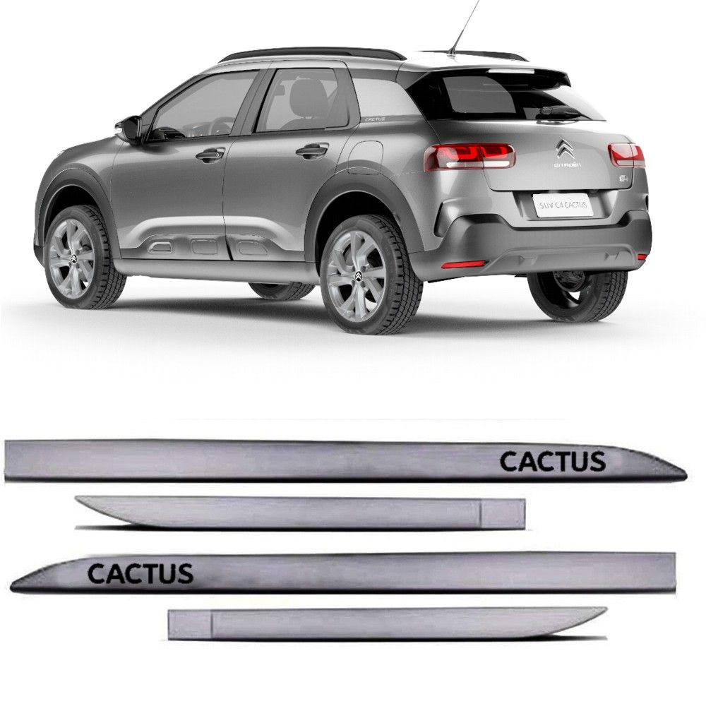 Friso Lateral C4 Cactus Cinza Alum (Prata...