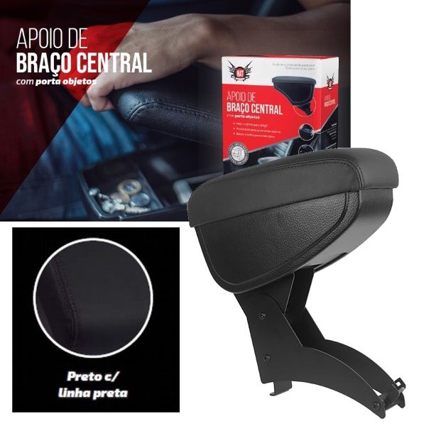 Apoio de Braço Logan/Sandero 07/ Preto*