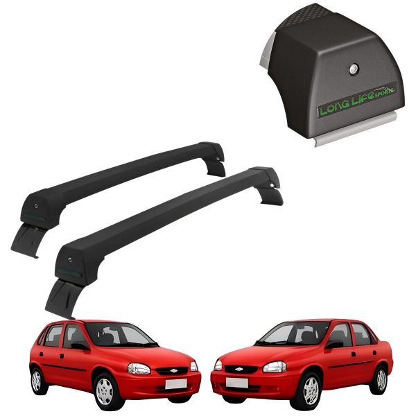Rack de Alumínio Preto 45kg Corsa (4 Port...