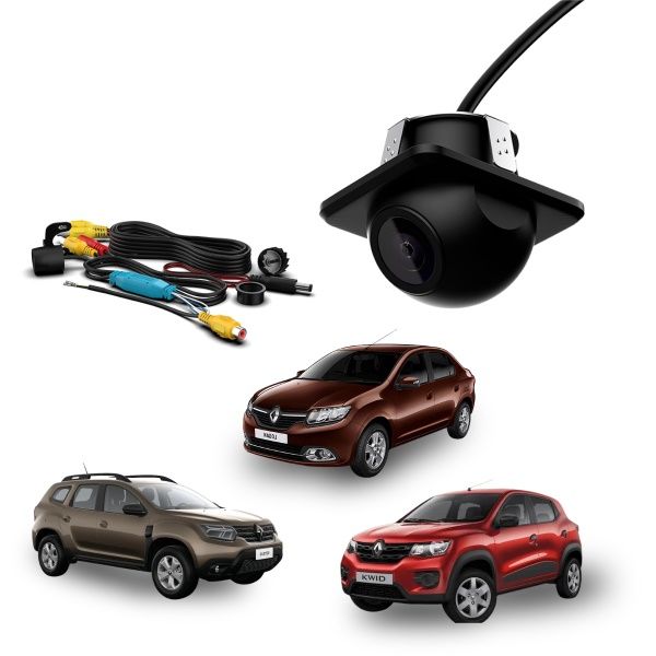 Câmera de Ré para Kwid/ Duster / Logan / ...