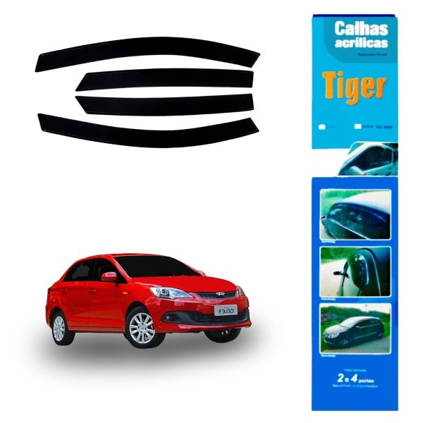 Calha de Chuva Automotiva Celer Sedan 20 ...
