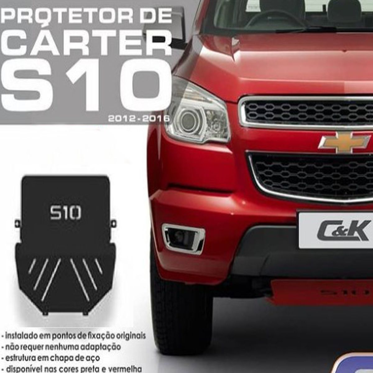 Protetor de Cárter Personalizado S10 17/2...
