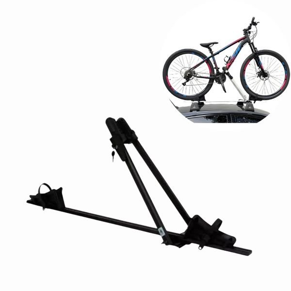 Calha de Bike Alum. Preto com Chave - San...