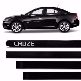 Friso Lateral Preto Escrita Cromo - Cruze*