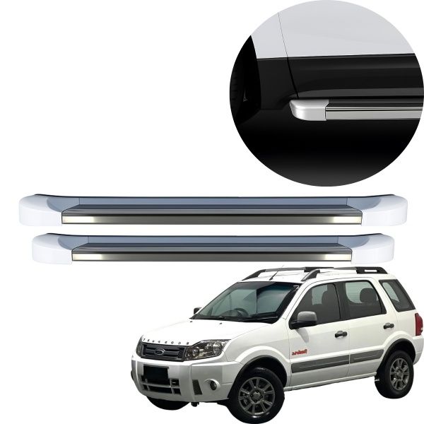 Estribo EVO EcoSport 2003 até 2012 Branco...