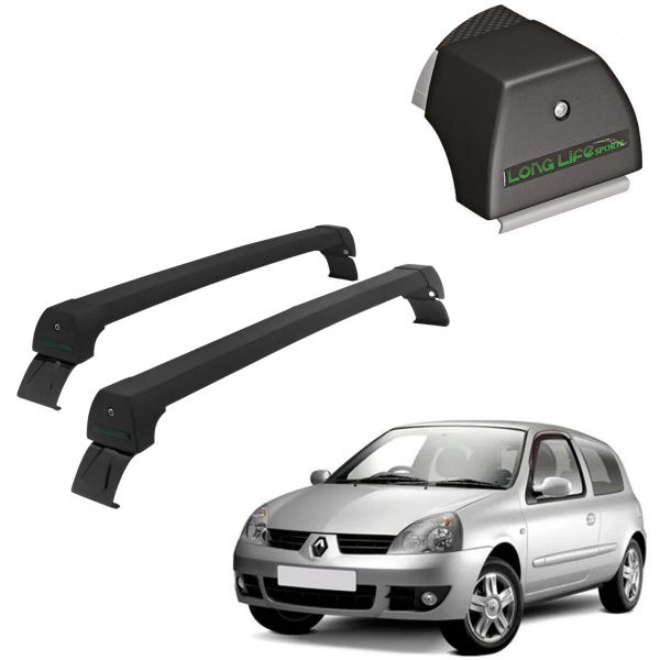 Rack de Alumínio Preto 45kg Renault Clio ...