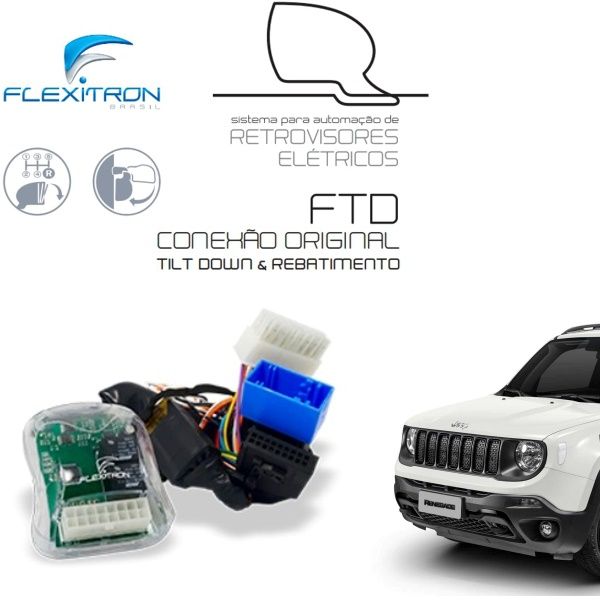 Tilt-down Plug & Play+rebatimentoJeep Ren...
