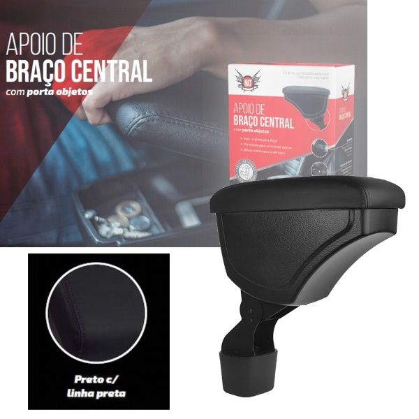 Apoio de Braço Vitara 17/19 Preto C/ USB*