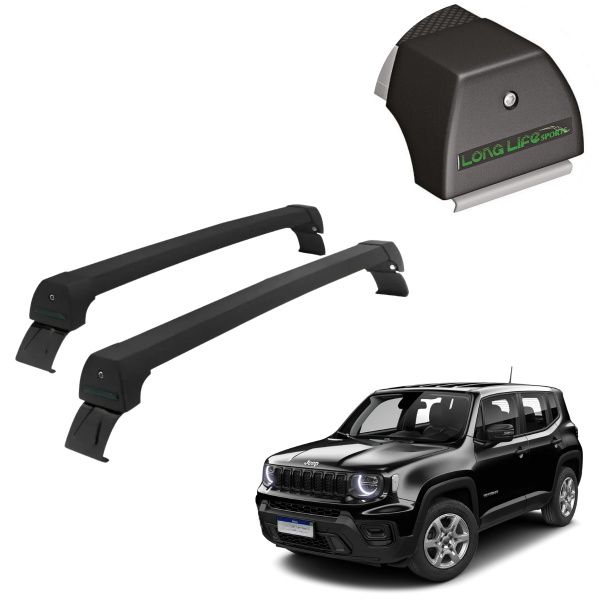 Rack de Alumínio Preto 45kg Jeep Renegade...