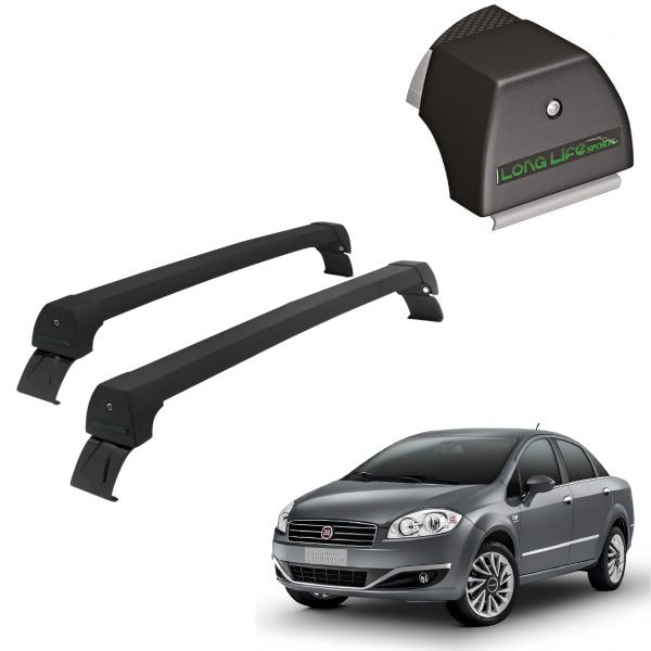 Rack de Alumínio Preto 45kg Fiat Linea 20...