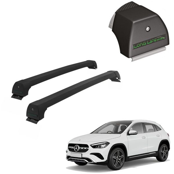 Rack de Alumínio Preto 45kg Mercedes GLA ...