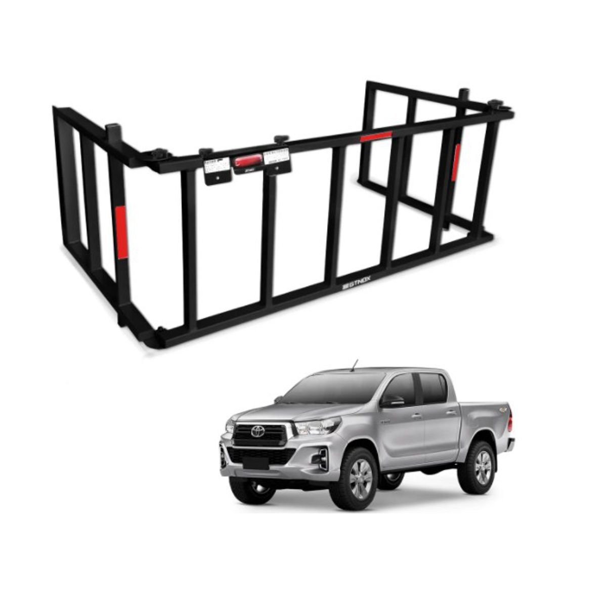 Extensor de Caçamba Hilux 16/ Preto EDR*