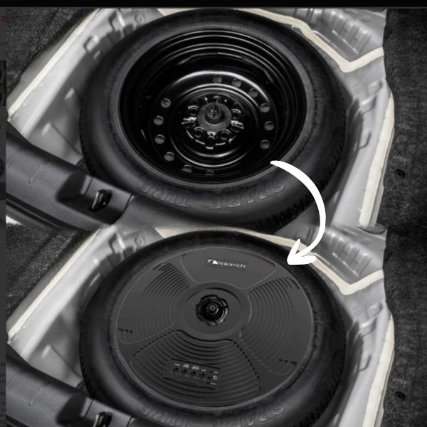 Caixa Subwoofer Ativa para Estepe 11" 120... Caixa Subwoofer Ativa para Estepe 11" 120...
