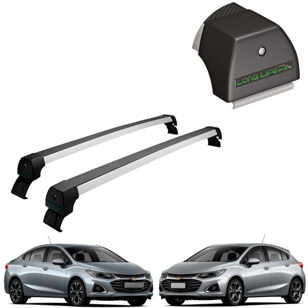 Rack de Alumínio Prata 45kg Cruze (Sedan ...