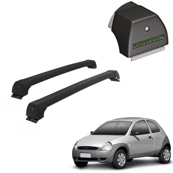Rack de Alumínio Preto 45kg Ford Ká 1996 ...