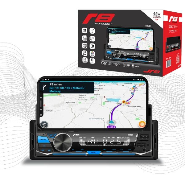 Rádio Automotivo MP3 Bluetooth com Suport... Rádio Automotivo MP3 Bluetooth com Suport...