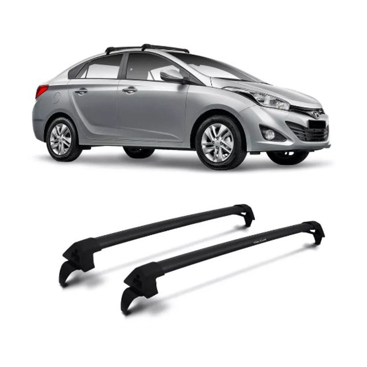 Rack de Alumínio HB20 /19 Sedan Preto*