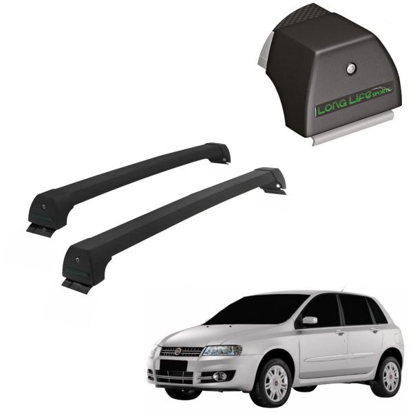 Rack de Alumínio Preto 45kg Fiat Stilo 20...