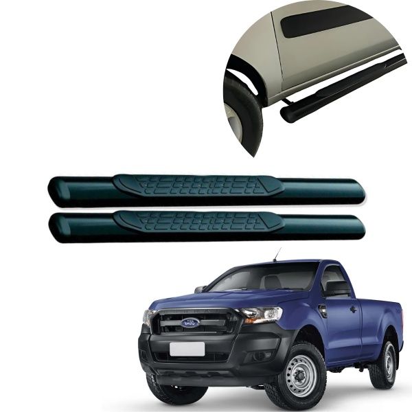 Estribo Oblongo Preto Ranger Cabine Simpl... Estribo Oblongo Preto Ranger Cabine Simpl...
