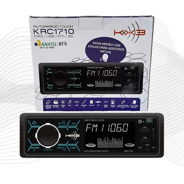 Rádio Automotivo MP3 Bluetooth/USB/Tela T... Rádio Automotivo MP3 Bluetooth/USB/Tela T...