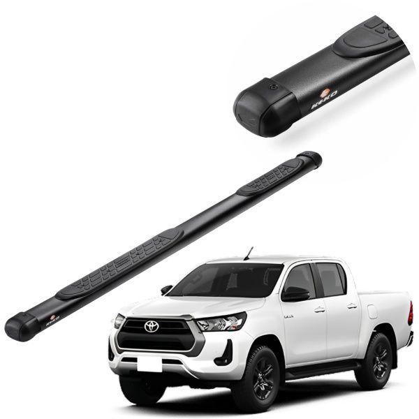 Estribo Oblongo Preto Hilux 2016 até 2026...