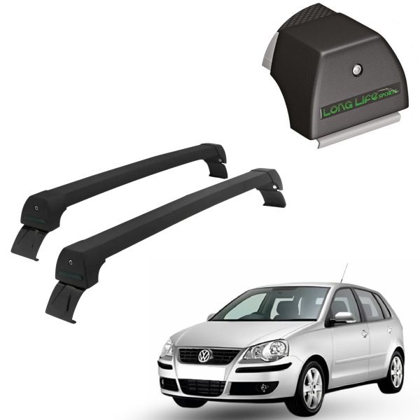 Rack de Alumínio Preto 45kg Polo (Hatch e...