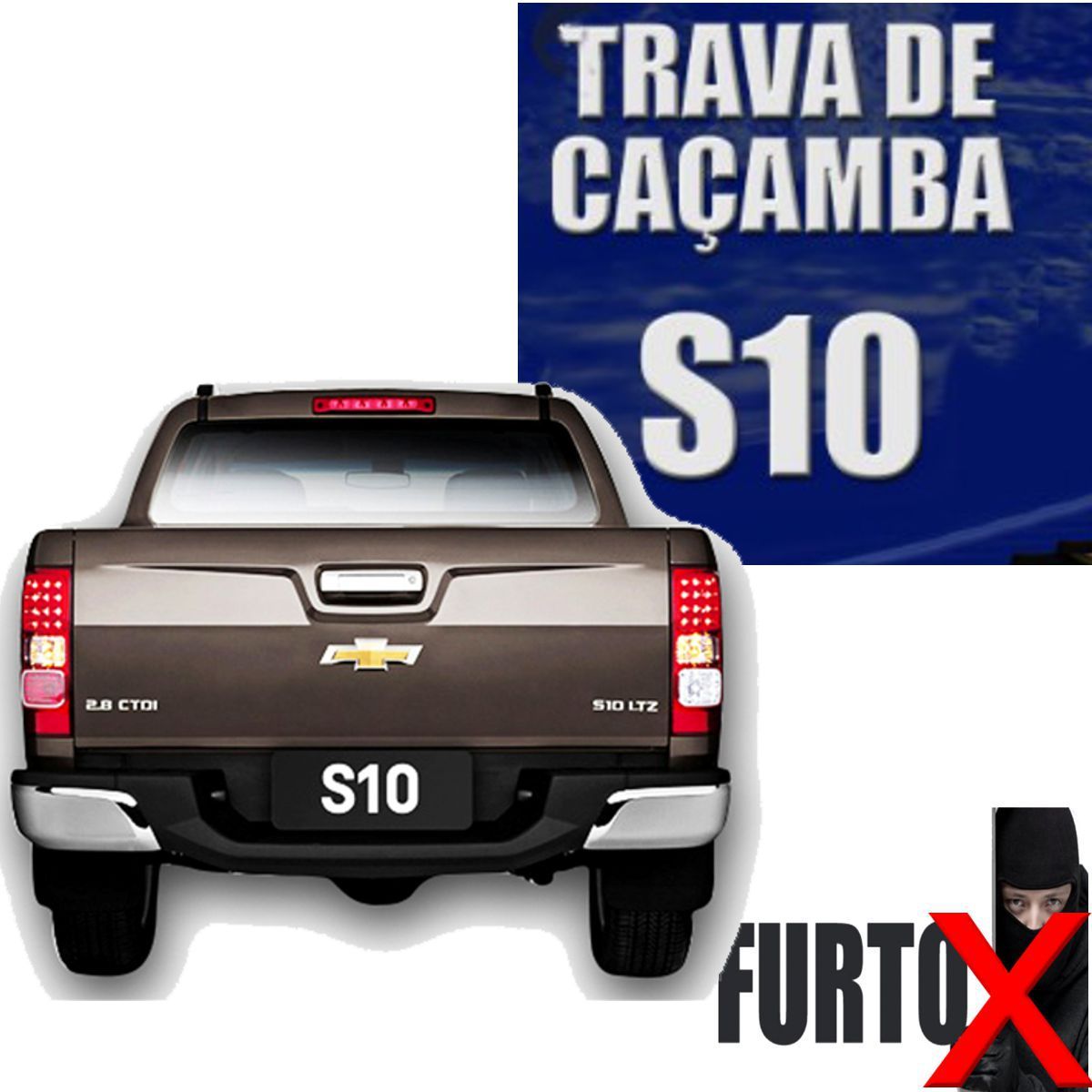 Trava Elétrica de Tampa Traseira S10 12/15*