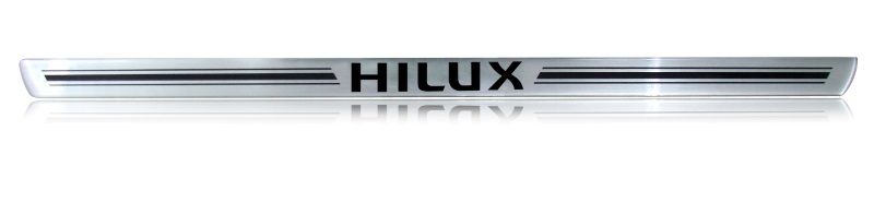 Soleira Resinada Hilux 16/ 4P Aço Escovado